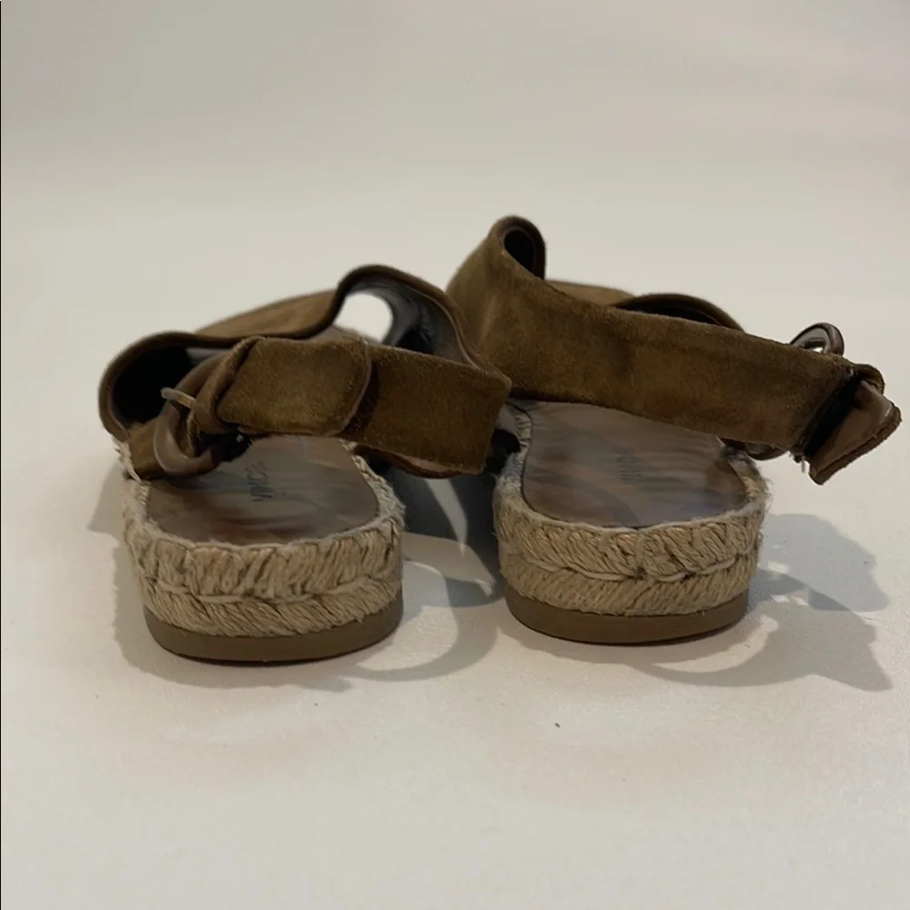 Vince Brown Linton Espadrille Slingback Shoes with Jute Sole